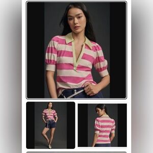 Anthropologie Maeve Striped Shirt
